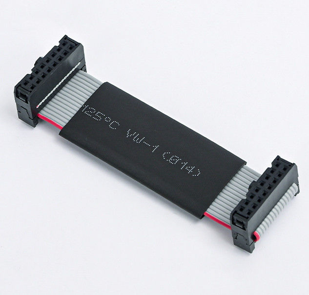 26 Pin 34 Pin Ribbon Cable Assembly IDC με 2.54mm IDC προς IDC Σημείο Μαύρο σωλήνα