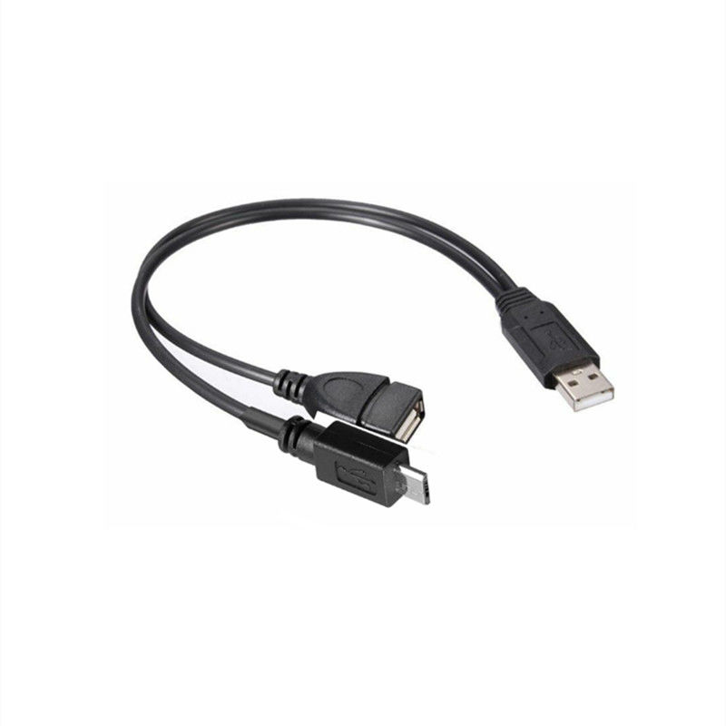USB 2.0 Splitter A αρσενικό προς θηλυκό Micro B USB C καλώδιο Χρυσό επιχρυσωμένο για κινητά τηλέφωνα