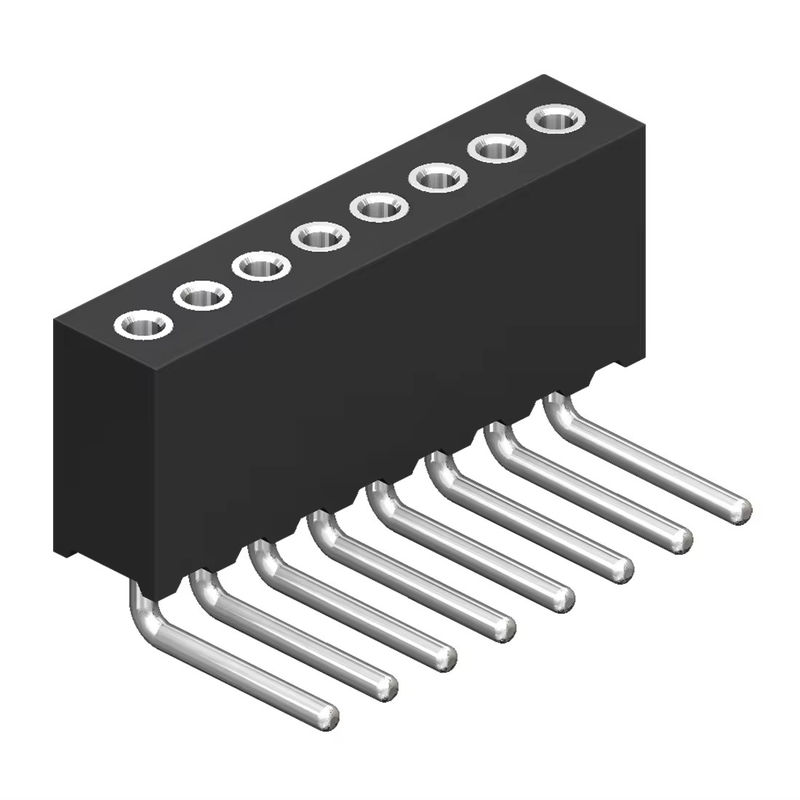 1.27mm Επεξεργασμένη γυναικεία κεφαλίδα H4.1 Στρογγυλή μονή σειρά δεξιά γωνία Κεφαλίδα καρφίτσας γυναικεία