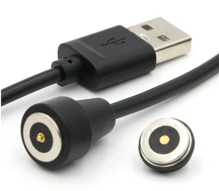 Υψηλό ρεύμα 3.0α καλώδιο φόρτισης USB 2 πιν κυκλικό προσαρμογέα φόρτισης ισχύος μαγνητικό πιν Pogo