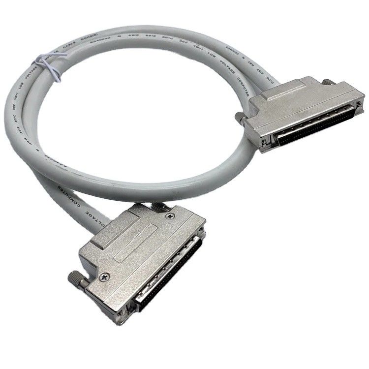 Προσαρμοσμένο σέξι καλώδιο σύνδεσης SCSI 68 pin 100 pin αρσενικό καλώδιο Ul20276 28awg καλώδιο