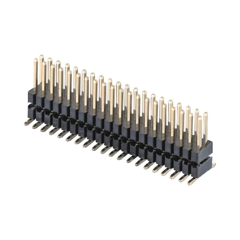 1.27mm Διπλό πλαστικό 2 - 100 Pin Header Connector H2.5mm DIP SMT Τύπος PCB