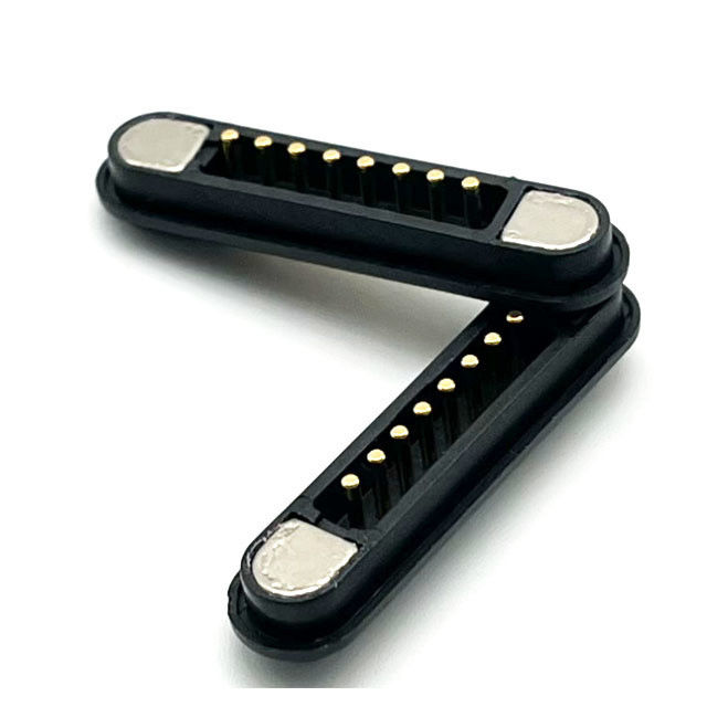 8pin μαγνητικός σύνδεσμος αρσενικός θηλυκός σύνδεσμος πιν Pogo για πλακέτα PCB