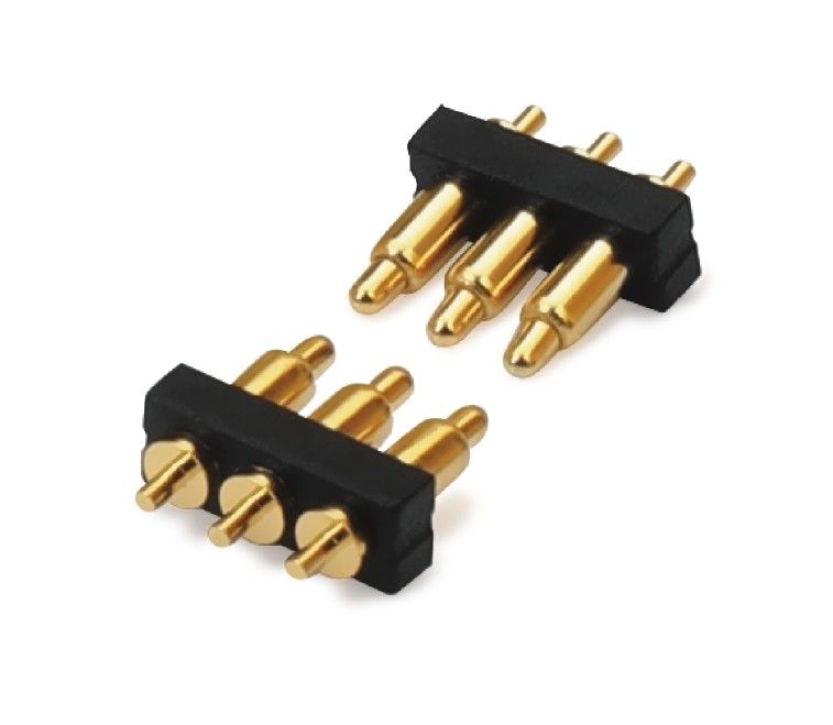Προσαρμοσμένο 2.54mm Dip Type 3pin H1.5mm σύνδεσμο Pogo Pin για σύνδεσμο ελατήριας ράβδου