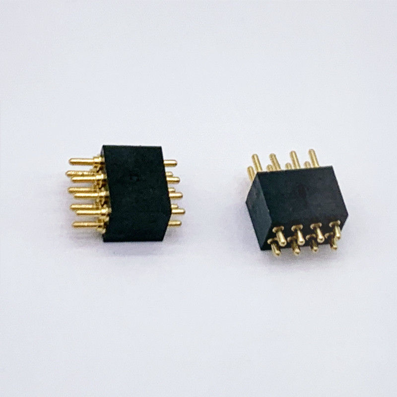 Προσαρμοσμένο 1.27mm Pitch 8Pin Spring Loaded POGO Pin Connector για διαρκείς συνδέσεις