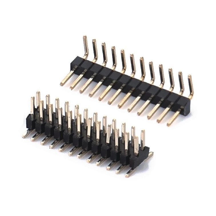 2.0mm Στροφή H2.0mm Μία σειρά Pin Header Connector 1 - 40 Pin Right Angle Dip