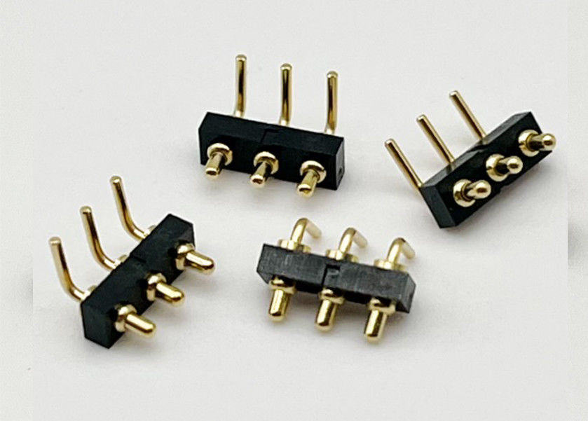 Προσαρμοσμένο 2.54mm Dip Type 3pin H1.5mm σύνδεσμο Pogo Pin για σύνδεσμο ελατήριας ράβδου