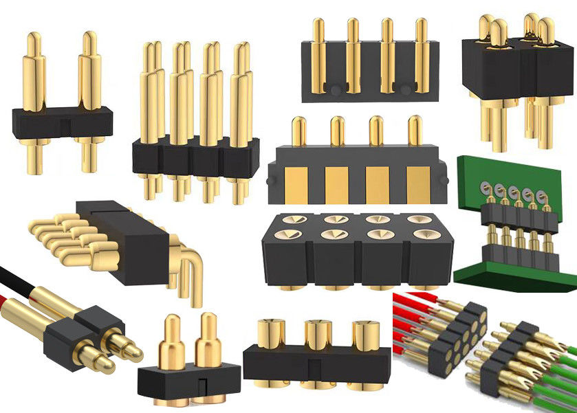 1x3P DIP Pogo Pin Connector Ελατήριο φορτισμένο 2 Pin - 40 Pin 2.54mm Pitch
