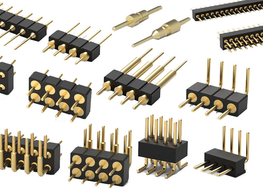 1.27mm 2,0mm 2,54mm Στρογγυλή Κεφαλή Πινών Συνδετήρας PCB Εργασμένη Κεφαλή Πινών SMT Τύπος