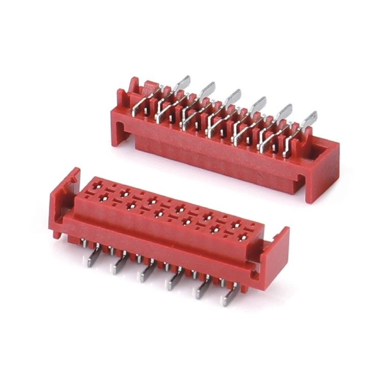 1.27mm Red IDC Socket Micro Match IDC 4/6/8/10/12/16/20/24 πιν SMT Γυναικεία σύνδεση