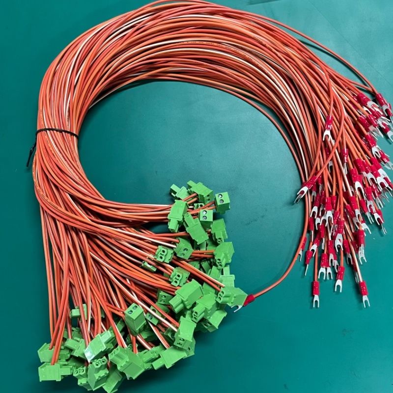 OEM Μήκος Καλωδίου Βιομηχανικής Μηχανής 5.08mm Τερματικός Σύνδεσμος Πράσινο Καλώδιο Και Συναρμολόγηση Δέσμης Καλωδίων 0.5M 1M 100% Έλεγχος Επιθεώρησης