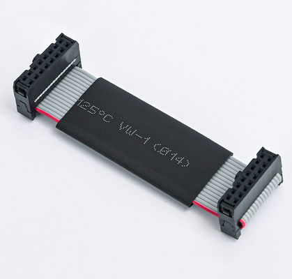 26 Pin 34 Pin Ribbon Cable Assembly IDC με 2.54mm IDC προς IDC Σημείο Μαύρο σωλήνα