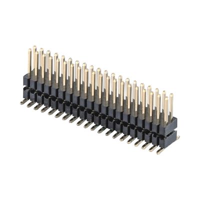 1.27mm Διπλό πλαστικό 2 - 100 Pin Header Connector H2.5mm DIP SMT Τύπος PCB