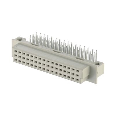 48 Pin Din 41612 Συνδετήρας 2.54mm δεξιά γωνία θηλυκό συνδετήρα μέσα από τρύπα 3 * 16Pin