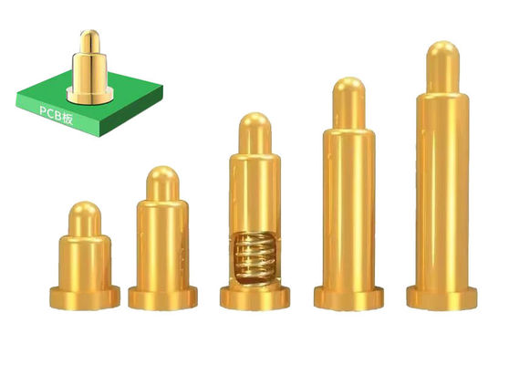 Πινάκια Pogo τύπου SMT 2mm Χρυσό Palted SUS304 Spring Pogo Pin