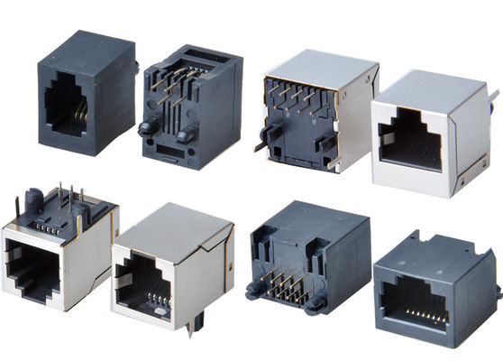 8p8c RJ45 Ethernet Connector 1x1 Ports Γυναικεία RJ45 Jack Χωρίς μαγνητικά