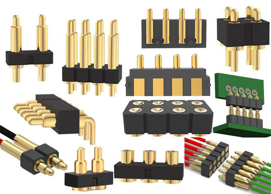 1x3P DIP Pogo Pin Connector Ελατήριο φορτισμένο 2 Pin - 40 Pin 2.54mm Pitch