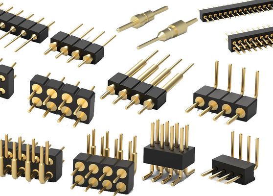 1.27mm 2,0mm 2,54mm Στρογγυλή Κεφαλή Πινών Συνδετήρας PCB Εργασμένη Κεφαλή Πινών SMT Τύπος
