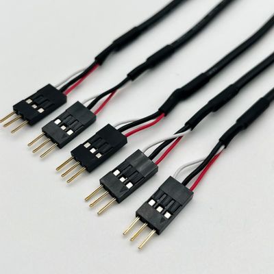 Προσαρμοσμένο 2,54mm Dupont Line Άντρας Γυναίκα Jumper Wire Harness Dupont καλώδιο 15cm Μαύρο