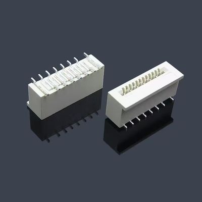 1.25mm FFC/FPC καλώδιο Zif Socket Connector πλευρική επαφή με κλειδαριά 8 10 18 30 Pin Type Right Angle